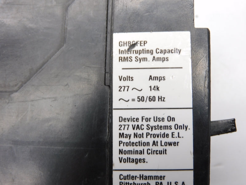 CUTLER HAMMER GHBGFEP 277V 20A UNMP