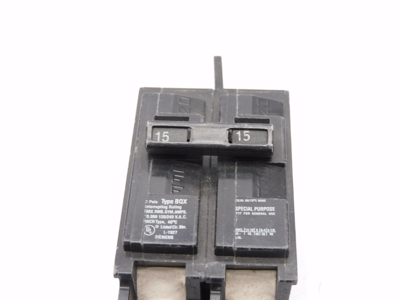 SIEMENS BQ2B015QX 120/240V 15A (AS PICTURED) NSNP
