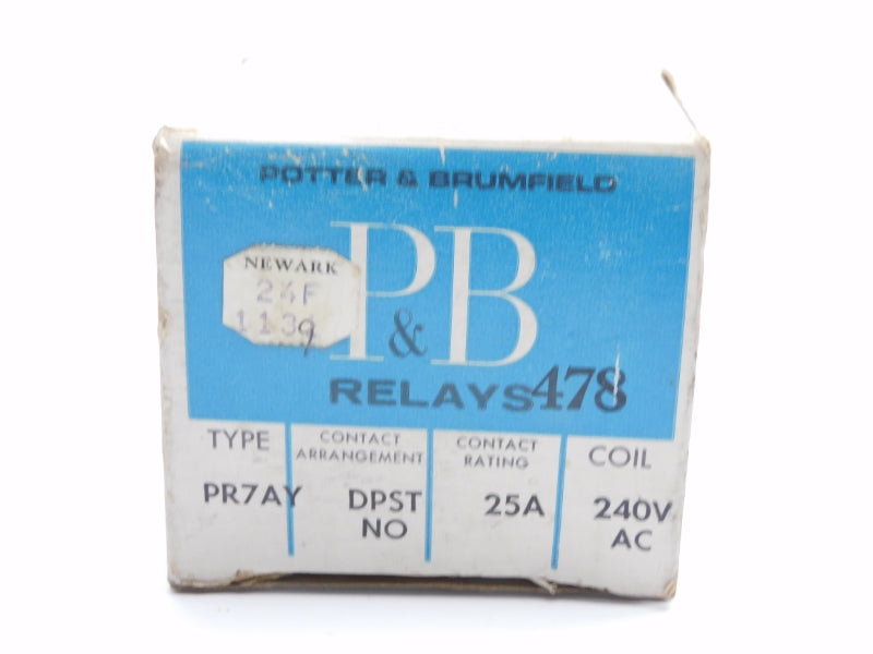 POTTER&BRUMFIELD PR7AY 240VAC 25A NSMP