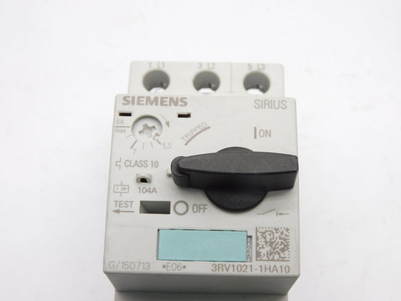 SIEMENS 3RV1021-1HA10 690V 5.5-8A (AS PICTURED) NSNP