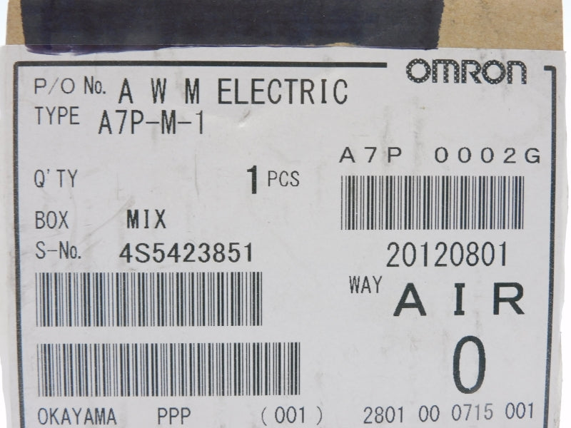 OMRON A7P-M-1 NSFS