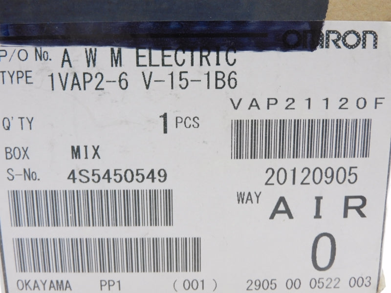 OMRON 1VAP2-6 NSMP