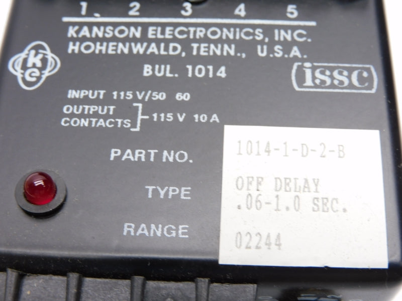 ISSC 1014-1-D-2-B 115V 10A .06-1.0S NSMP