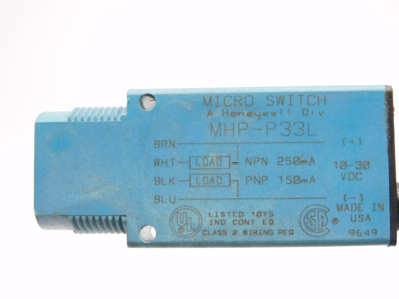 MICRO SWITCH MHP-P33L 10-30VDC UNMP