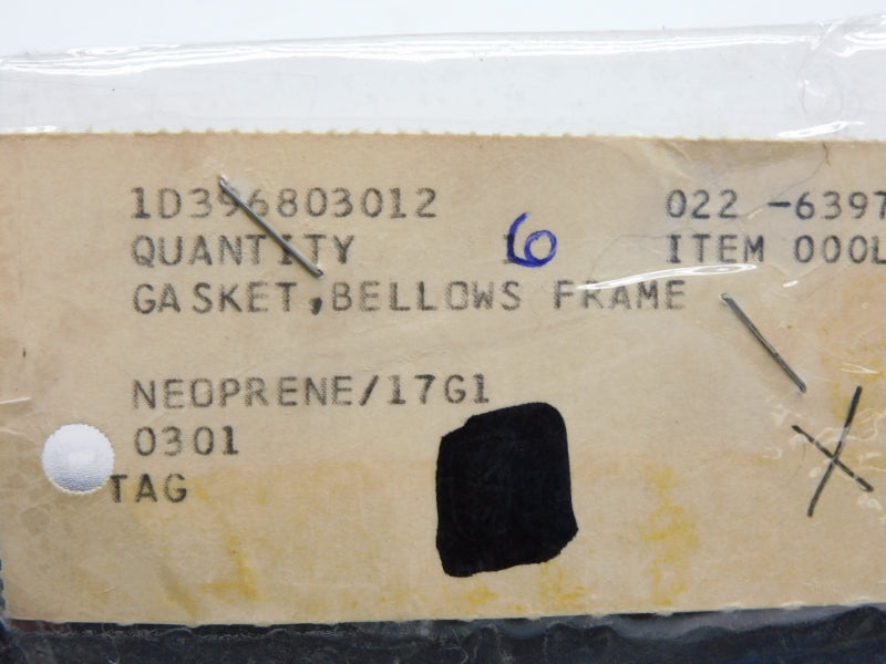 FISHER CONTROLS 1D396803012 (PKG OF 6) NSMP