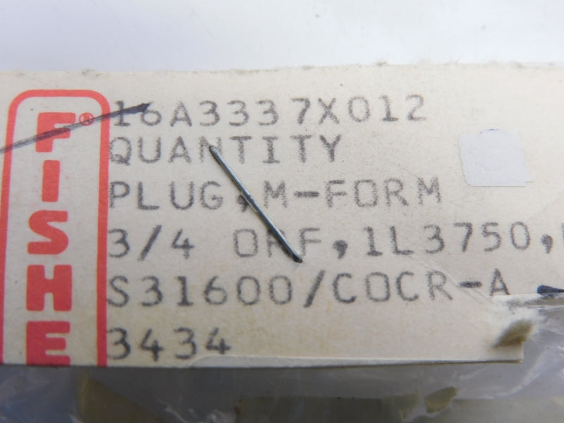 FISHER 16A3337X012 3/4" NSNP