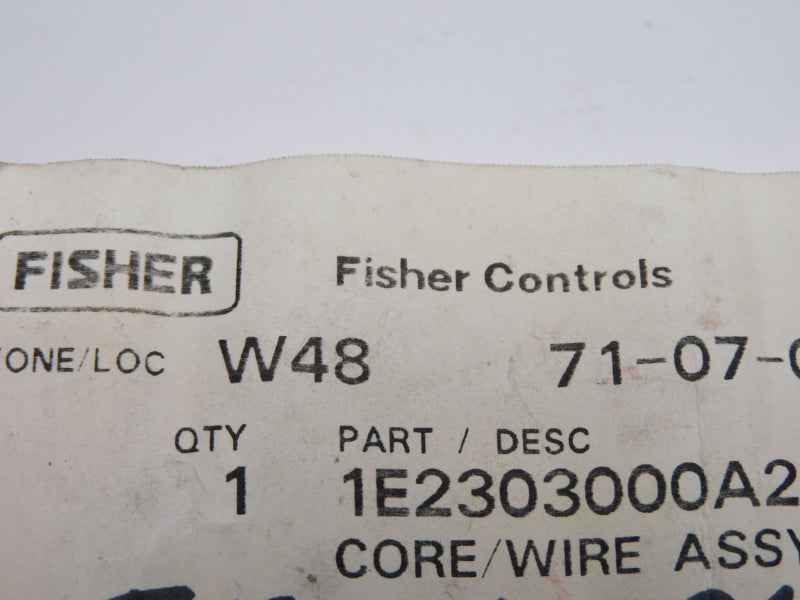 FISHER CONTROLS 1E2303000A2 NSMP
