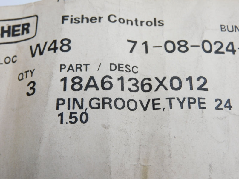 FISHER CONTROLS 18A6136X012 (PKG OF 3) NSMP