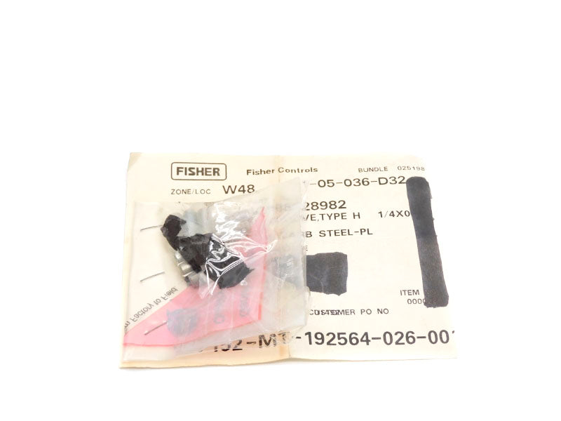 FISHER CONTROLS 1C898928982 (PKG OF 8) NSMP