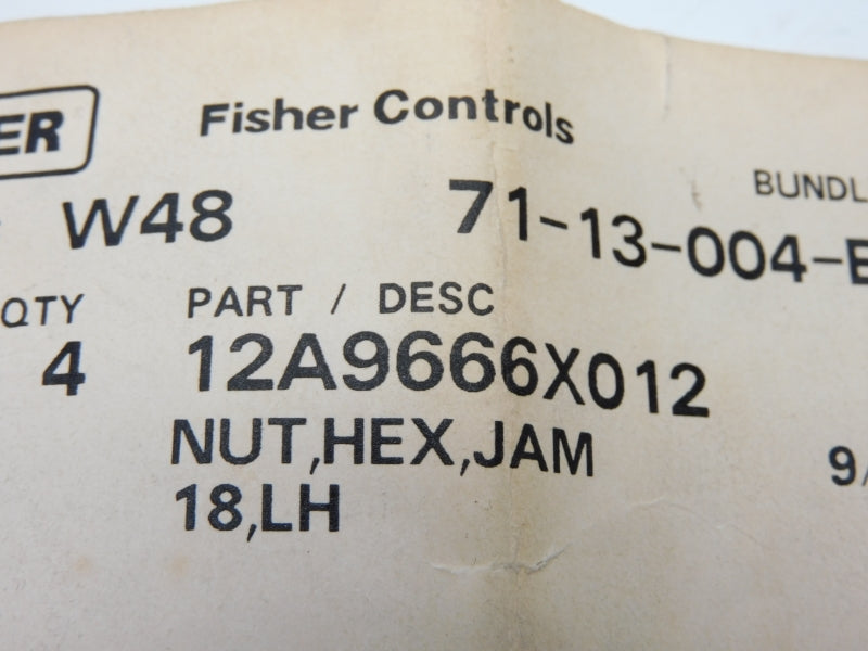 FISHER CONTROLS 12A9666X012 (PKG OF 4) NSMP