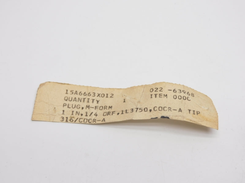 INDUSTRIAL MRO 15A6663X012 1/4" NSNP