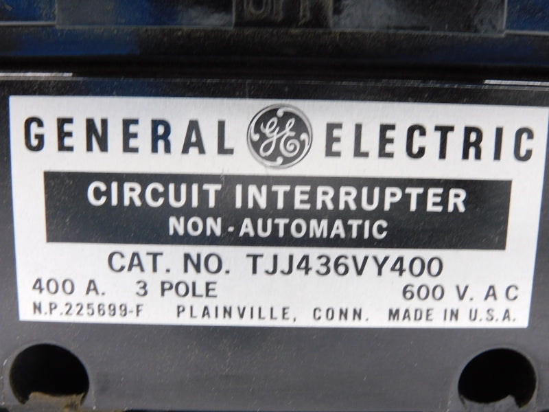GENERAL ELECTRIC TJJ436VY400 600VAC 400A NSMP