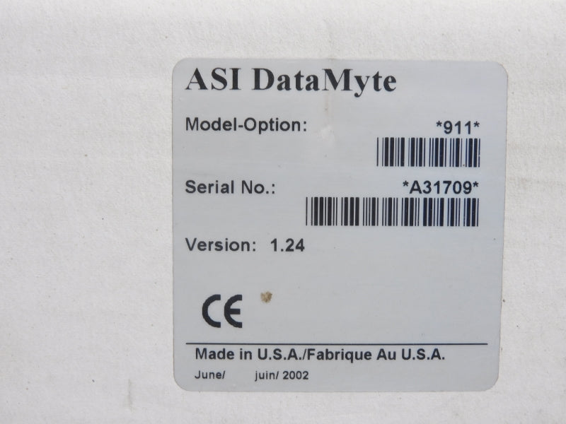 ALLEN BRADLEY DATAMYTE 911 VER. 1.24 NSMP