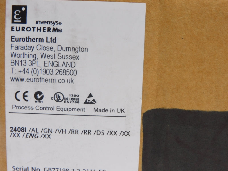 EUROTHERM 2408I/AL/GN/VH/RR/RR/D5/XX/XX/XX/ENG/XX (NO COVER) NSMP