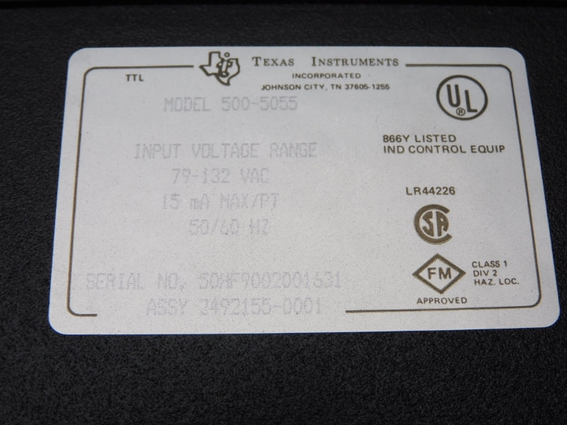 TEXAS INSTRUMENTS 500-5055 79-132VAC NSMP