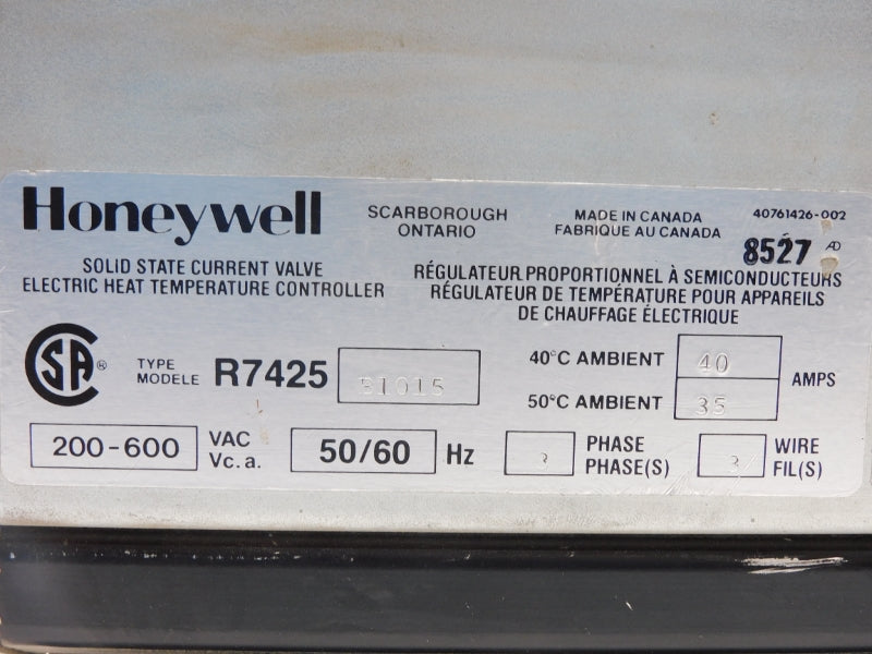 HONEYWELL R7425B1015 200-600VAC 40A UNMP