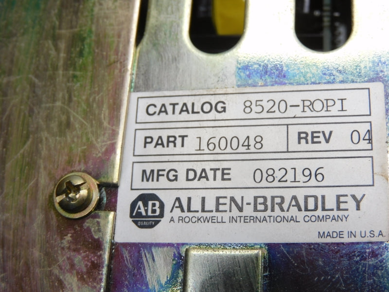 ALLEN BRADLEY 8520-ROPI REV. 04 UNMP