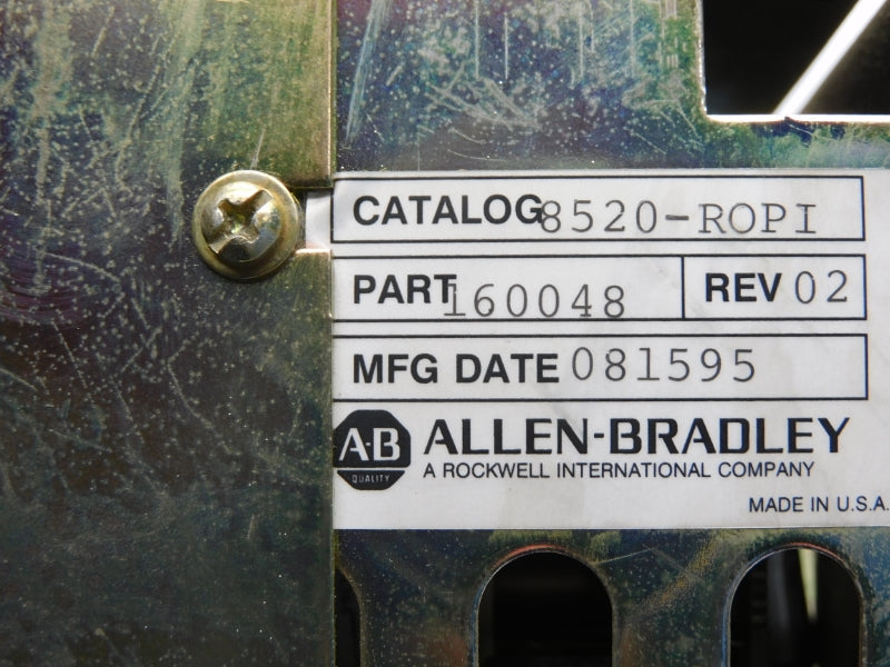 ALLEN BRADLEY 8520-ROPI REV. 02 UNMP