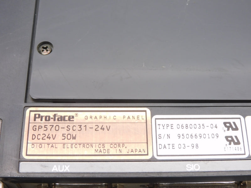 PRO-FACE GP570-SC31-24V 24VDC (AS PICTURED) UNMP