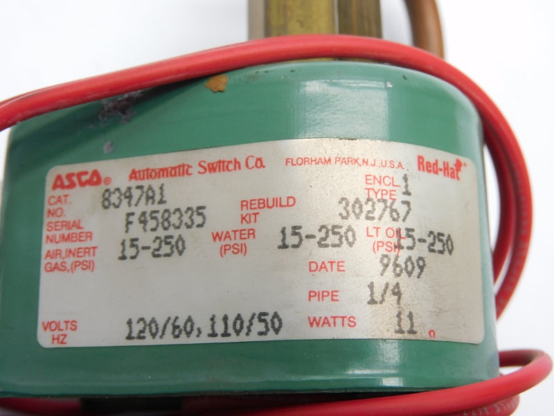 ASCO 8347A1 110/120V 15-250PSI 1/4" NSNP