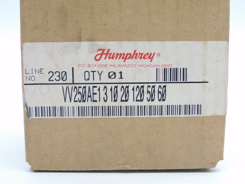 HUMPHREY VV250AE131020 120V 20-29"HG NSMP