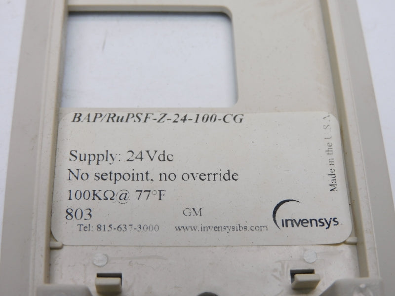 INVENSYS BAP/RUPSF-Z-24-100-CG 24VDC UNMP