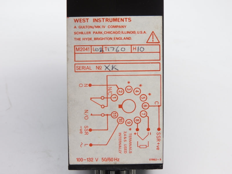 WEST INSTRUMENTS M2041-L02-T1760-H10 100-132V 0-1600'F UNMP