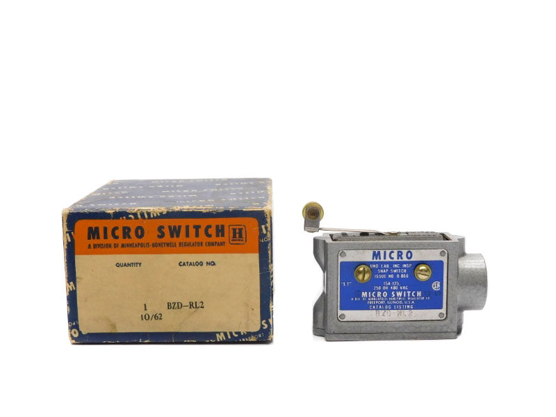 MICRO SWITCH BZD-RL2 480VAC 15A (GREY) NSMP