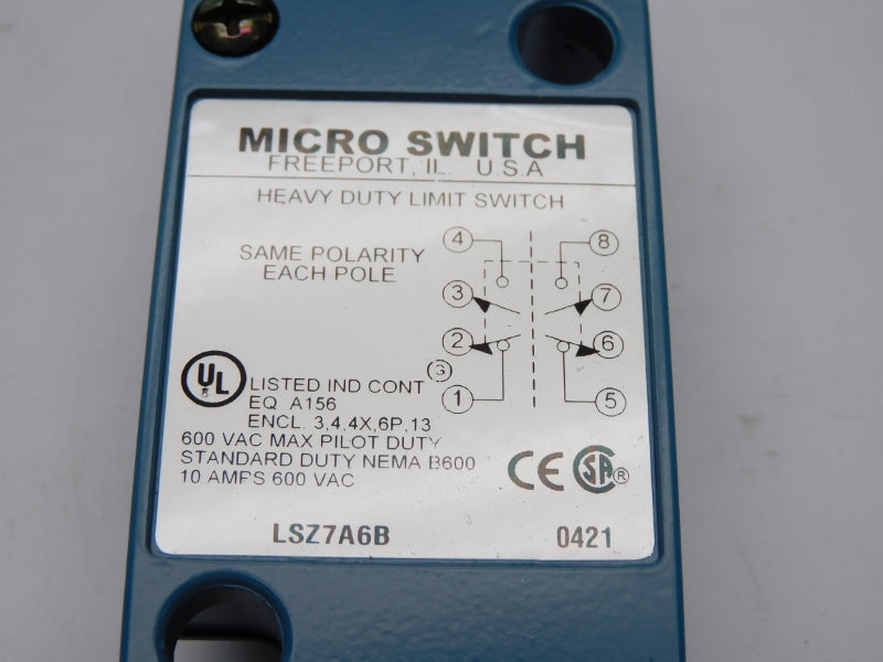 HONEYWELL LSZ7A6B 600VAC 10A NSMP