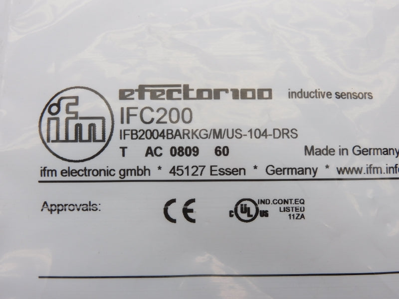 IFM EFECTOR IFB2004BARKG/M/US-104-DRS IFC200 10-30VDC NSMP