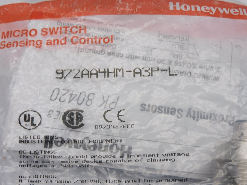 HONEYWELL 972AA4HM-A3P-L 30VDC 0.2A NSMP