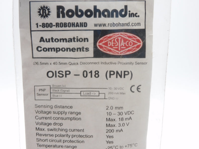 ROBOHAND OISP-018 (PNP) 10-30VDC NSMP