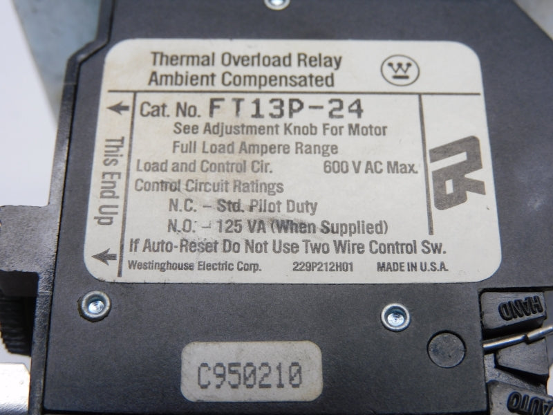 WESTINGHOUSE FT13P-24 600VAC 16-24A NSNP