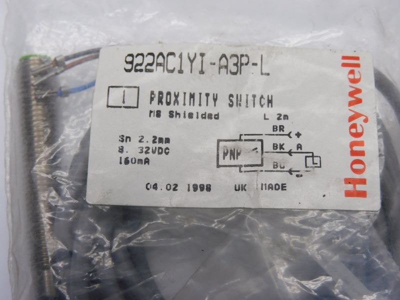 HONEYWELL 922AC1YI-A3P-L 8-32VDC NSMP