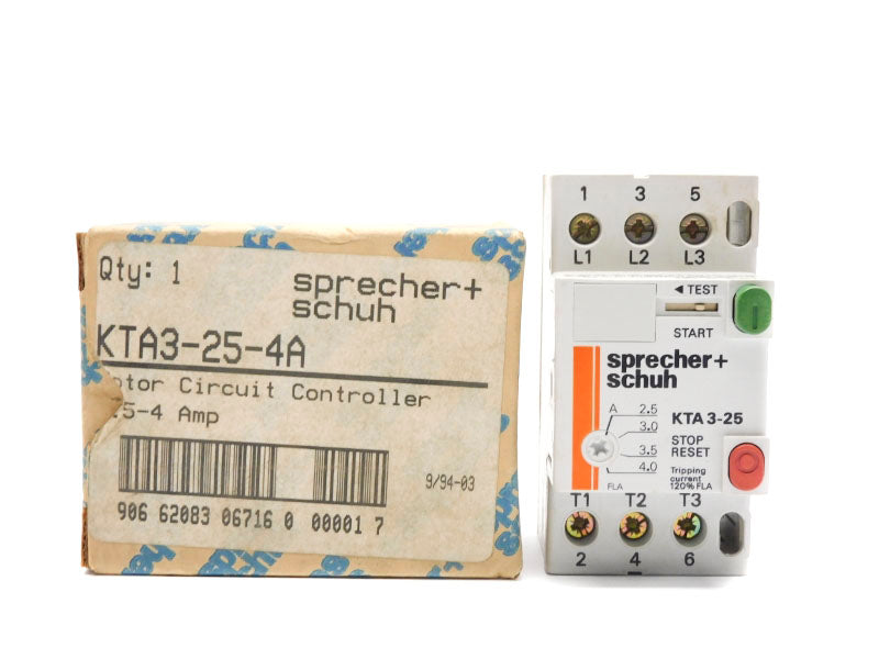SPRECHER+SCHUH KTA3-25-4A 690V 2.5-4A NSMP