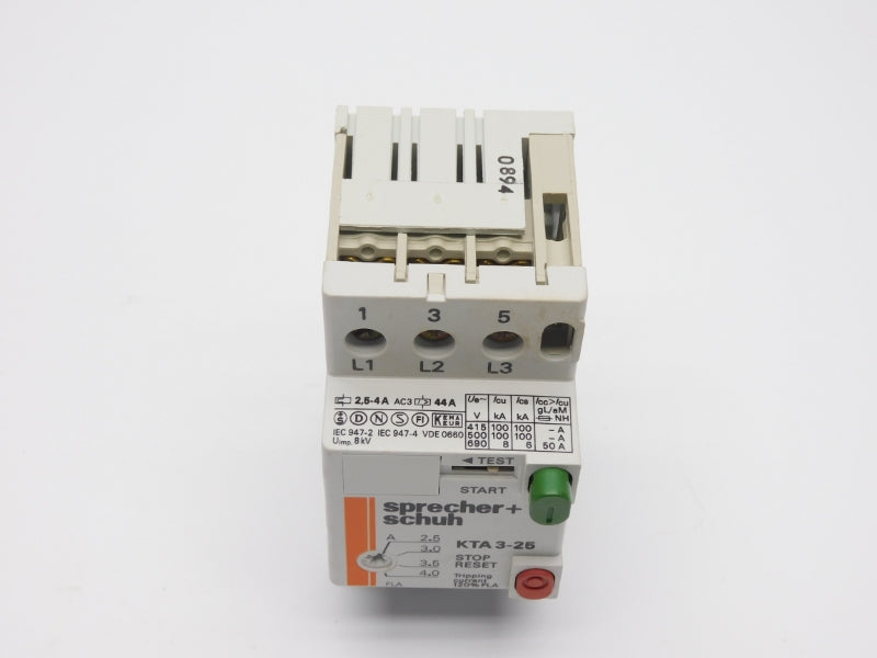 SPRECHER+SCHUH KTA3-25-4A 690V 2.5-4A NSMP
