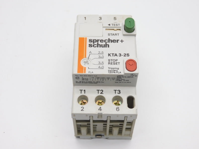 SPRECHER+SCHUH KTA3-25-4A 690V 2.5-4A NSMP