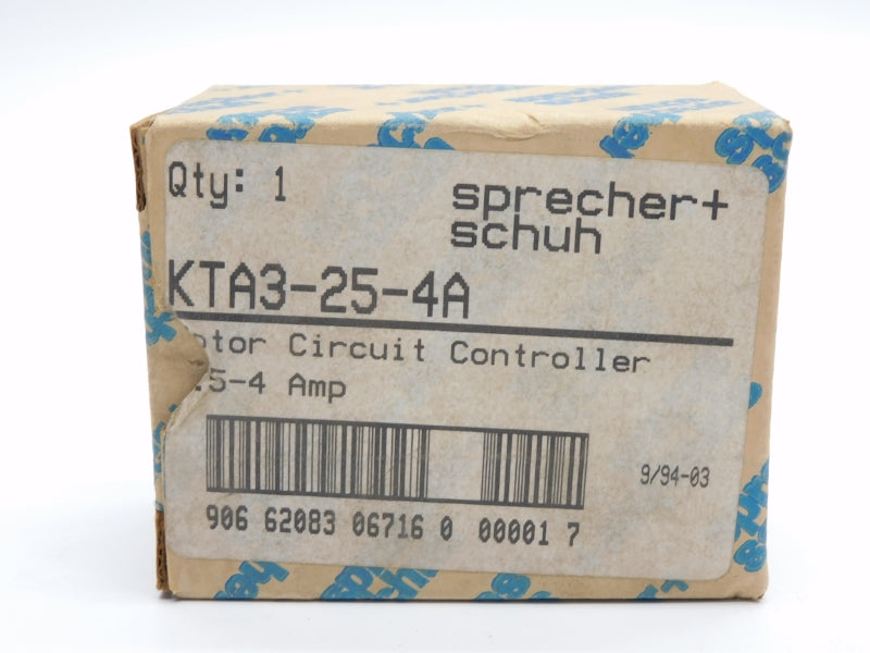 SPRECHER+SCHUH KTA3-25-4A 690V 2.5-4A NSMP
