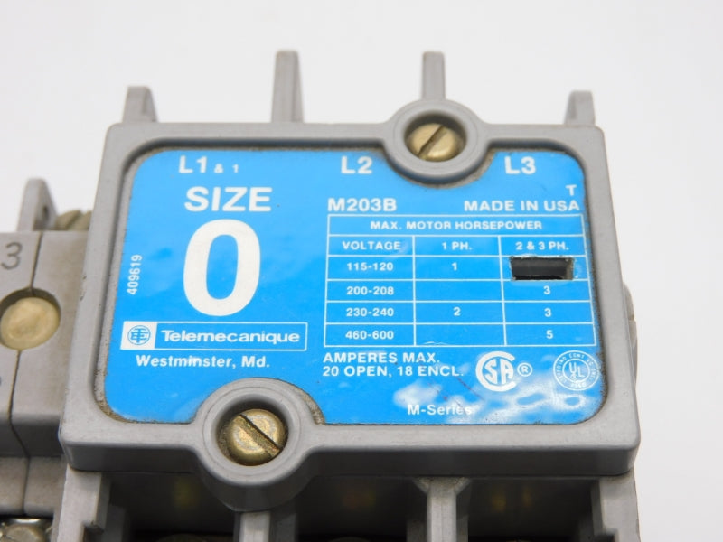 TELEMECANIQUE M203BX92L 110/120V 20A NSNP