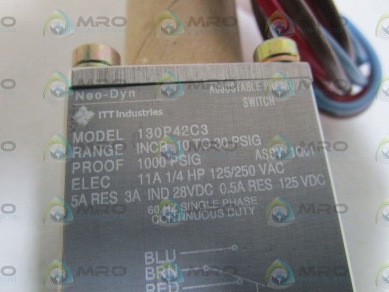 ITT PRESSURE SWITCH 130P42C3 *NEW NO BOX*