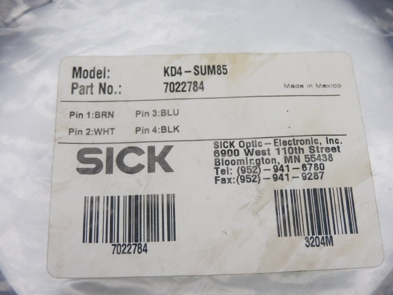 SICK KD4-SUM85 7022784 NSMP