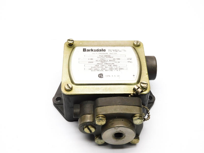 BARKSDALE P1H-B85SS 600V 10A 2000PSI UNMP