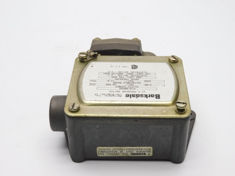 BARKSDALE P1H-B85SS 600V 10A 2000PSI UNMP