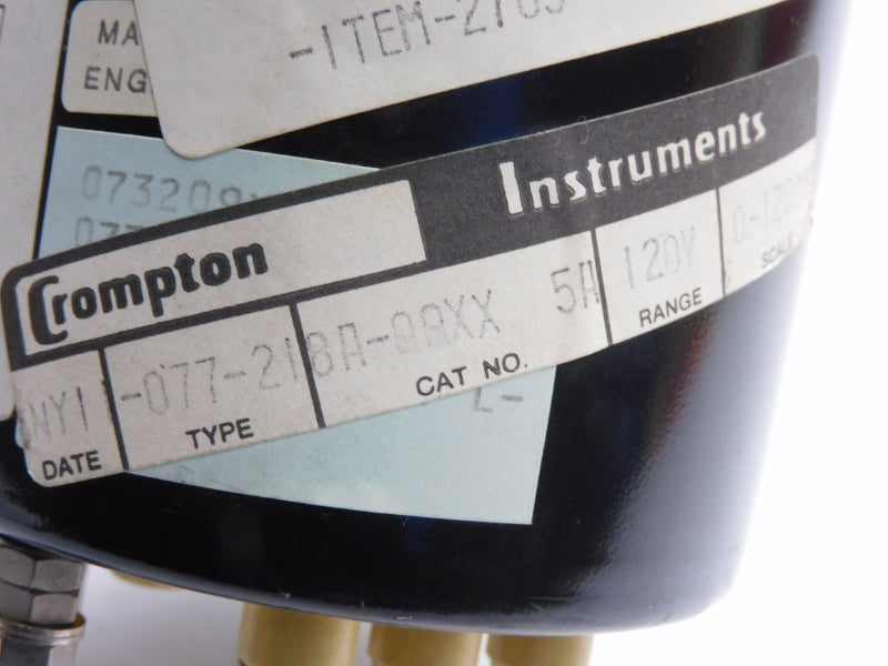 CROMPTON INSTRUMENTS 077-218A-QQXX 120V 5A 0-1200ACKW NSNP