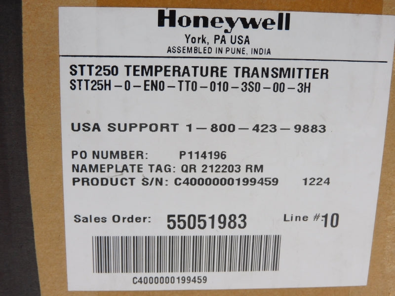 HONEYWELL STT25H-0-EN0-TT0-010-3S0-00-3H NSFS