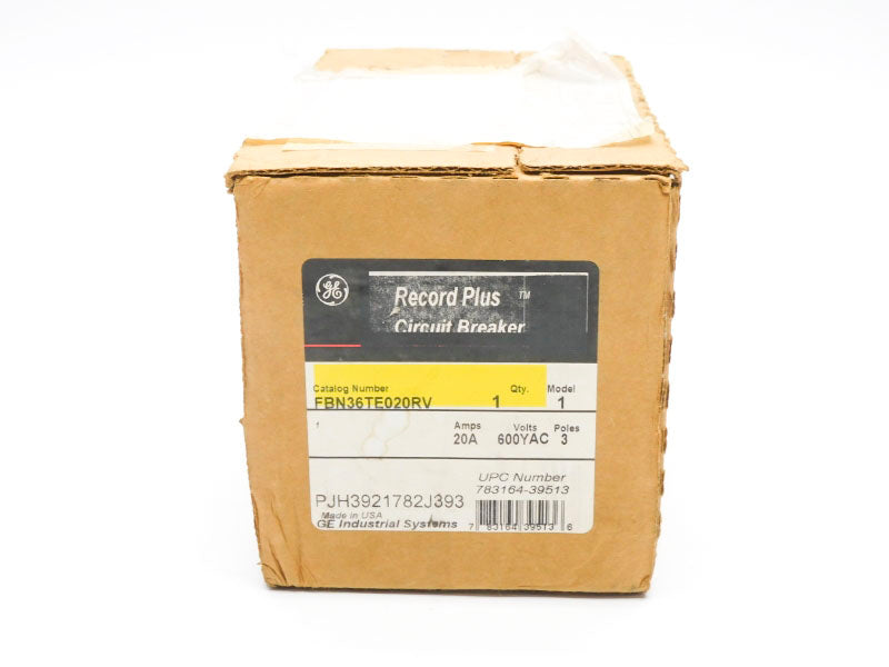 GENERAL ELECTRIC FBN36TE020RV 600VAC 20A NSFS