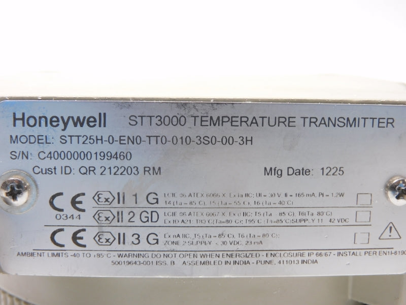 HONEYWELL STT25H-0-EN0-TT0-010-3S0-00-3H NSMP