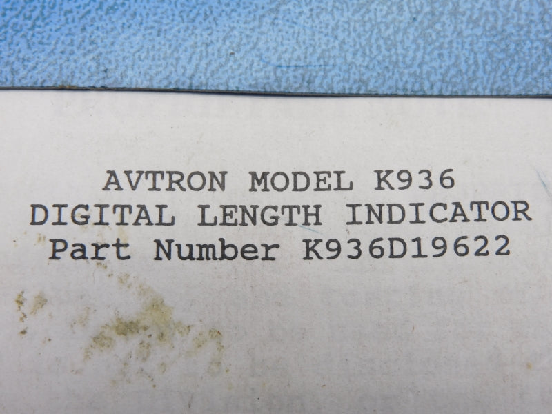 AVTRON K936 (AS PICTURED) NSNP