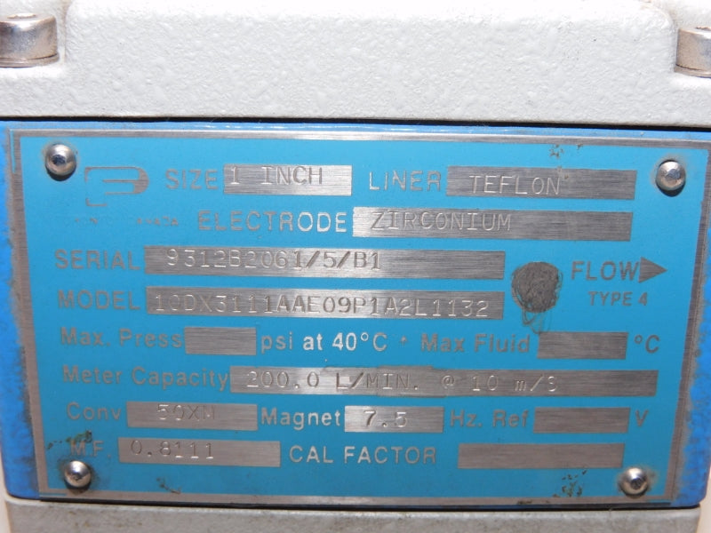 FISCHER&PORTER 10DX3111AAE09P1A2L1132 1" NSNP