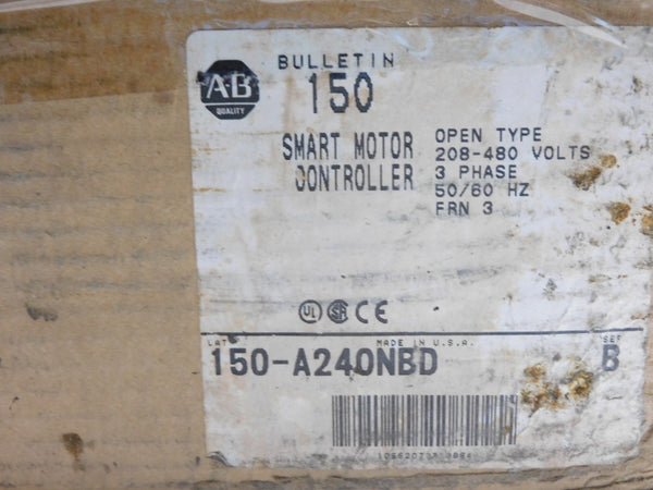 ALLEN BRADLEY 150-A240NBD SER. B 208-480V 10A (BR/WH) NSMP